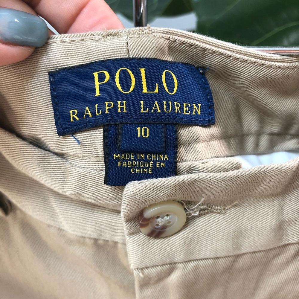 Ralph Lauren Men's Khaki Flat Front Shorts - Picture 6 of 7